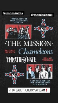 The Mission Deja Vu Tour 2022 USA and Canada
