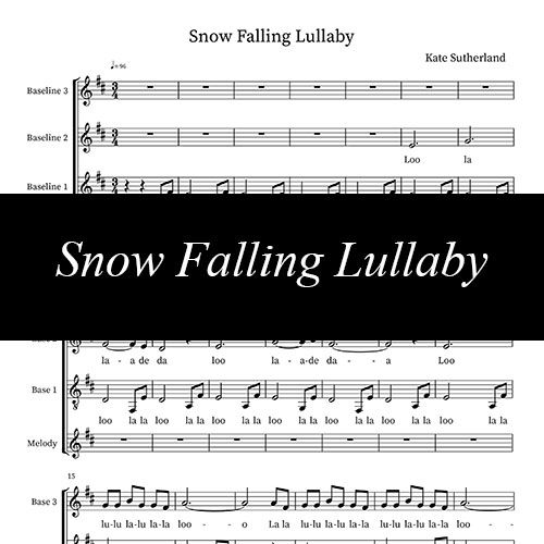 Snow Falling Lullaby ~ Sheet Music