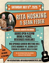 SHOW CANCELLED - Big Springs Garden