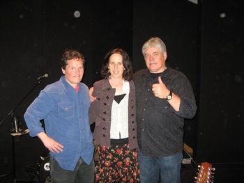 Sean, Rita and Lloyd Maines, Uncle Calvin's Coffeehouse in Dallas, TX

