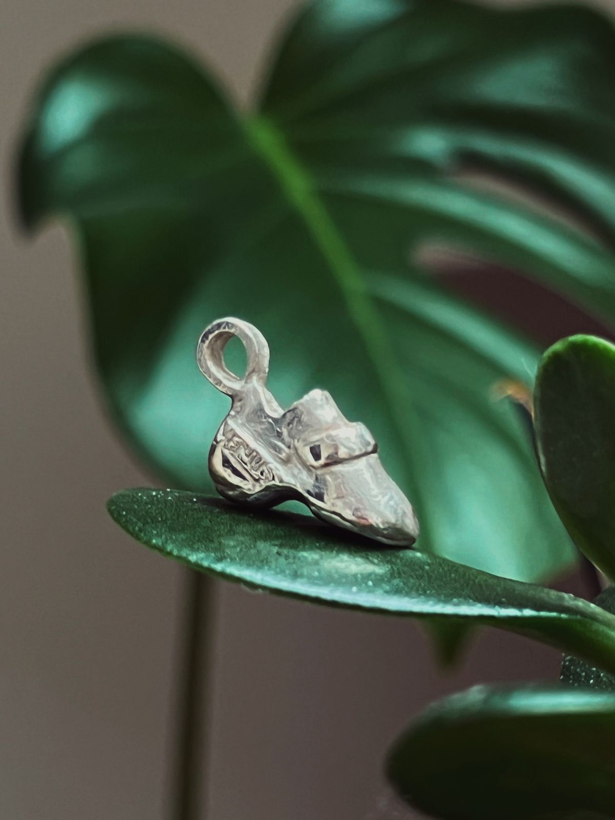 LIMITED EDITION - Hand crafted solid silver climbing shoe charm 