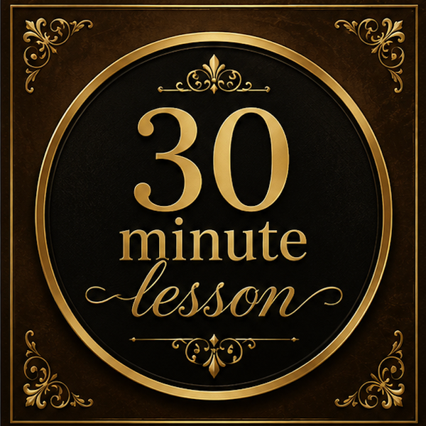 30 minute lesson - 1 time