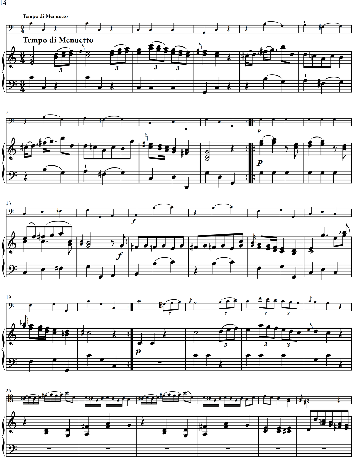 Mysliveček - Cello Concerto in C major (Urtext, Solo Part and Piano Score)