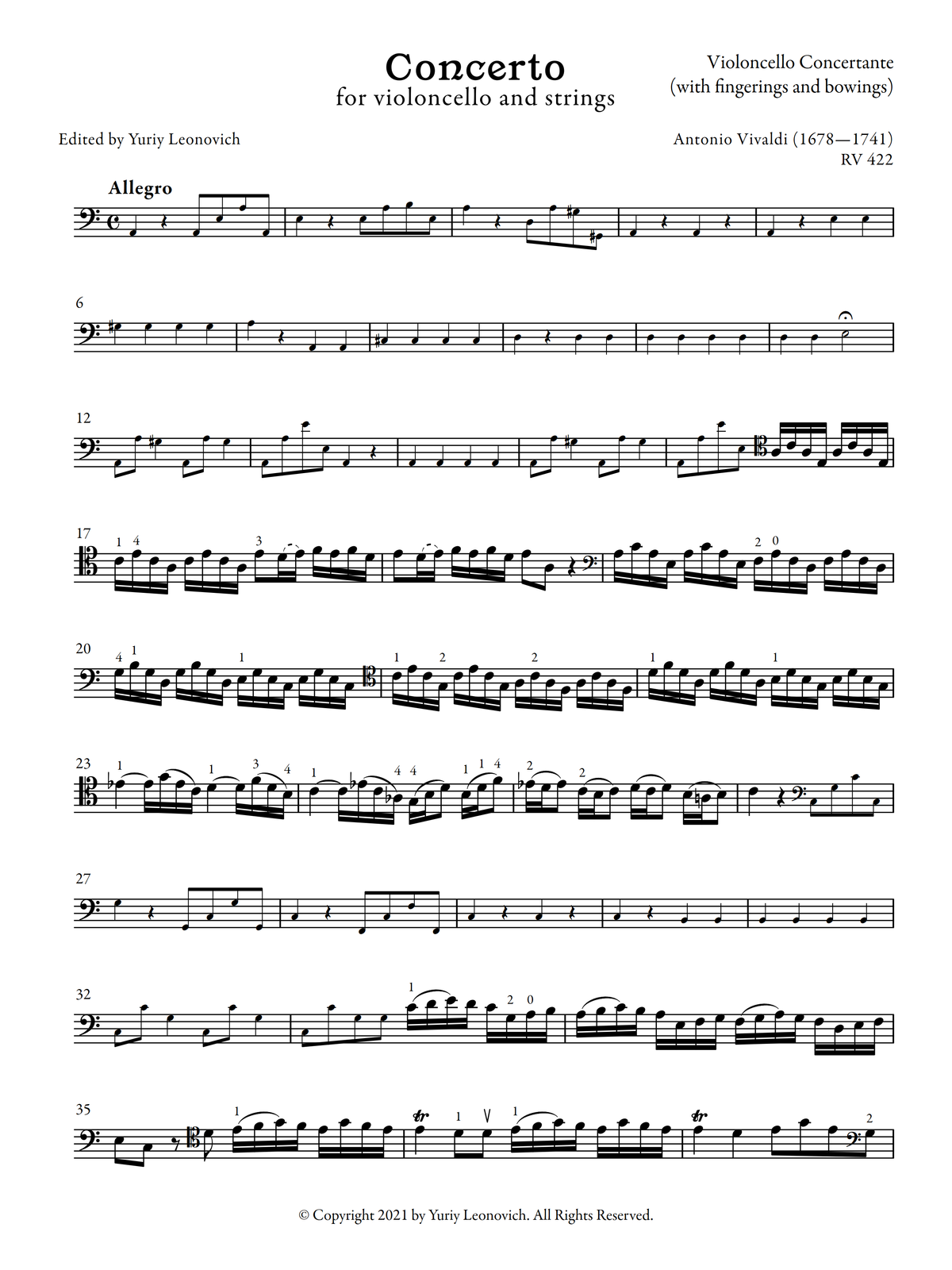 【中古】 Cellokonzerte A．Vivaldi Vivaldi - Cello Concerto in A minor, RV 422 (Urtext Edition, Piano