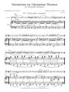 Beethoven - Variations on Ukrainian Themes, Op. 107, Nos. 3 and 7 (Transcribed for Cello and Piano)