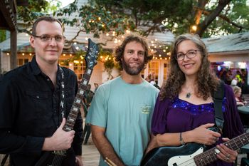 Matt, Trey and Liz at Creekside Dinery. Photo by Ed Taylor.
