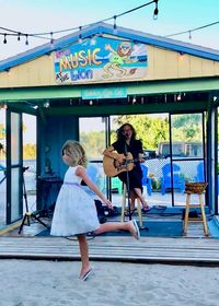 Elizabeth Roth at The Golden Lion Cafe in Flagler Beach