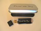 Flash Drive in Small Metal Tin Case - Contains MP3s and WAVES