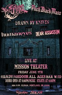 Drawn By Knives w/ SPIRITS, Pitch Black Mass, Dear Assassin, and humaneyes
