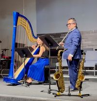 Aaron Alter's Introspective Blues #1 for Flute and Harp will be performed by flutist Emanuel Esparza and harpist Vanessa Fountain at the Desert Hot Springs Classical Concerts