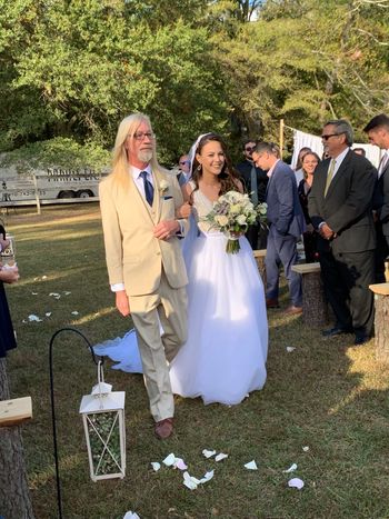 Bri and her dad Brian arrive
