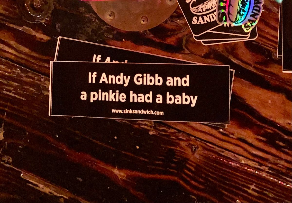 If Andy Gibb and a pinkie had a baby