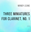 Three Miniatures for Clarinet, No. 1