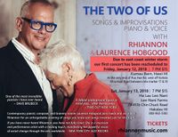 SOLD OUT Rhiannon & Laurence Hobgood at Kumau: Songs & Improvisations