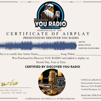 Certificate of Airplay (Digital Copy) 