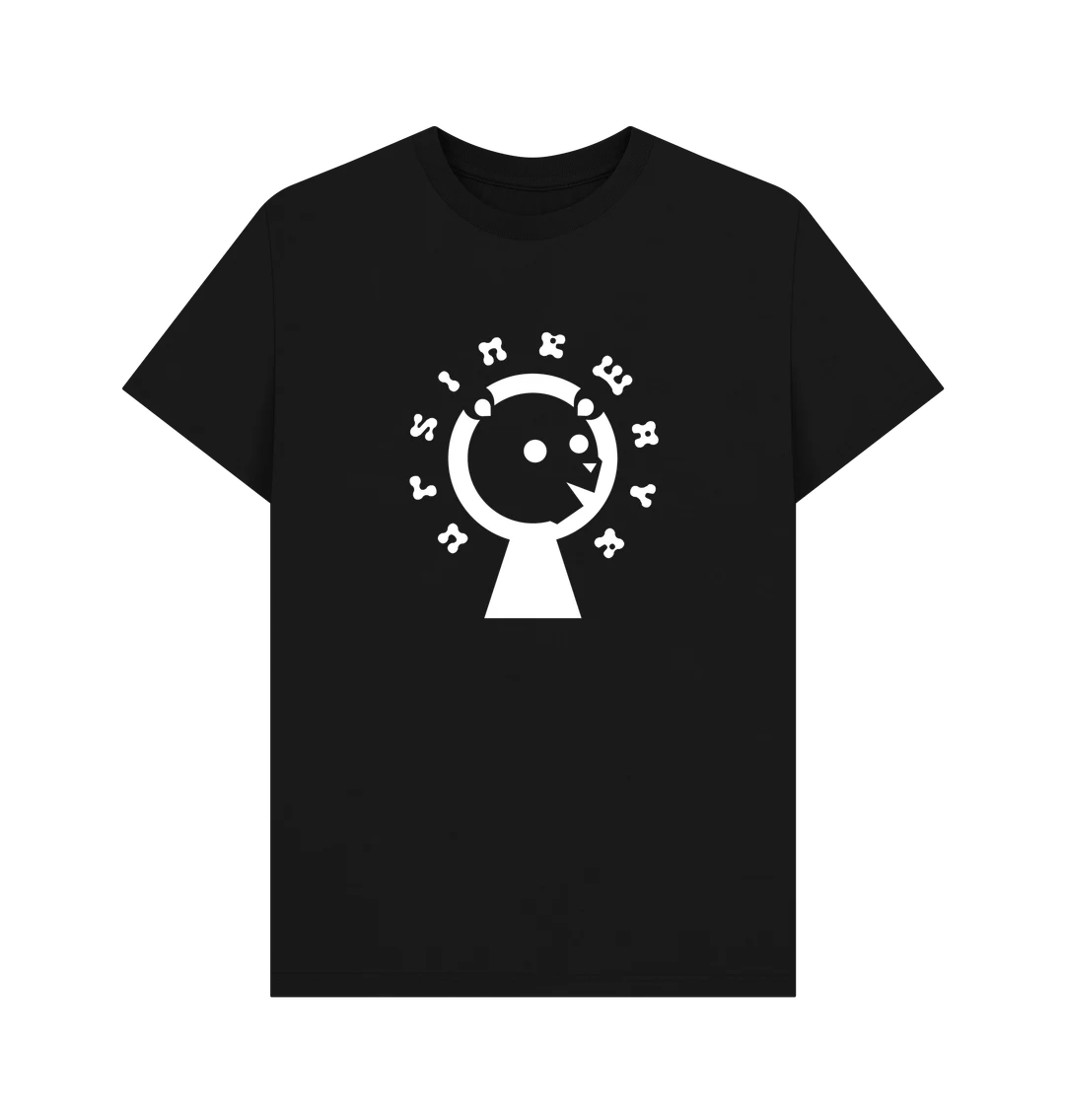 A black Ursinewave t-shirt.