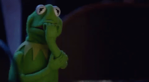 Kermit the Frog nervously awaits the Pitchfork rating. I am of course being sarcastic.