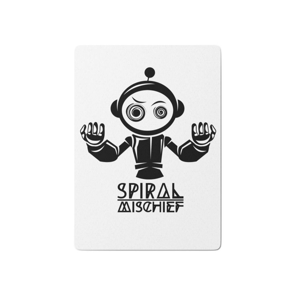 Poker Playing Cards - Spiral Mischief Robot