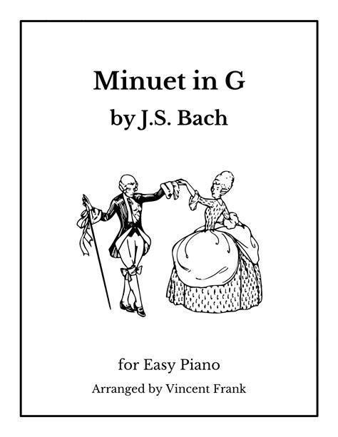 Bach's Minuet in G for Lovers! Four-part (no B section)
