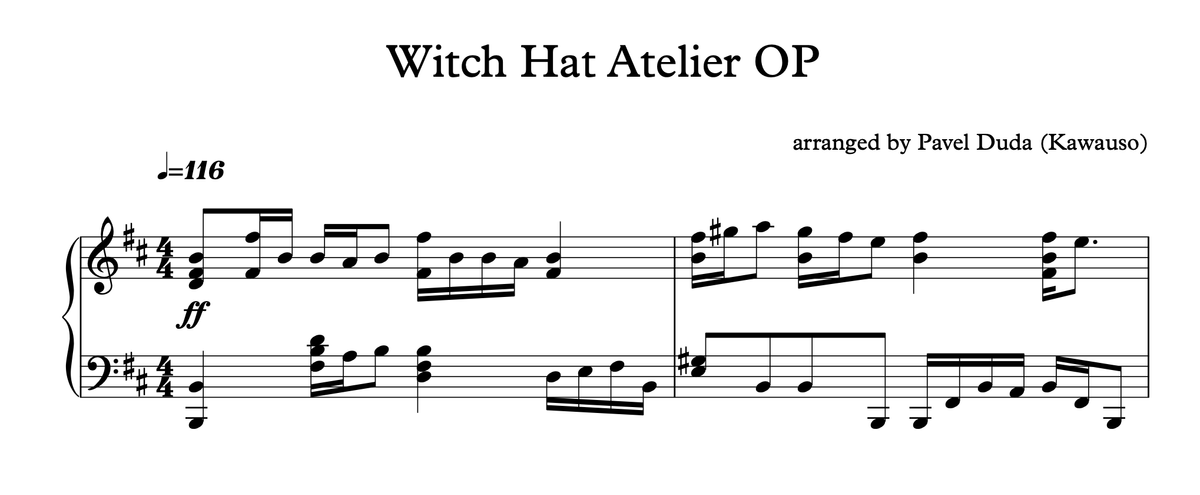 Witch Hat Atelier OP