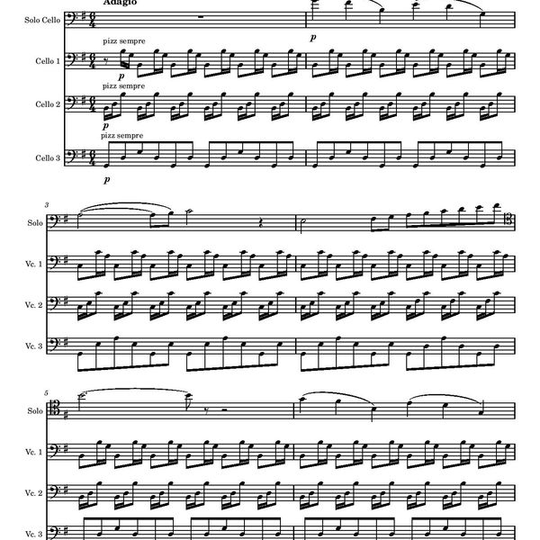 The Swan for Solo Cello and Cello Ensemble