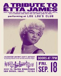A Tribute to Etta James (Celebrating Whitney Shay's Birthday)