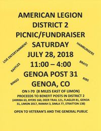 AMERICAN LEGION - GENOA CO, FUNDRAISER BBQ - Bryce & Cindy "Livejukeboxstyle"