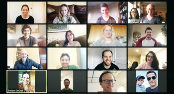 Our first Zoom Rehearsal, March 19, 2020
