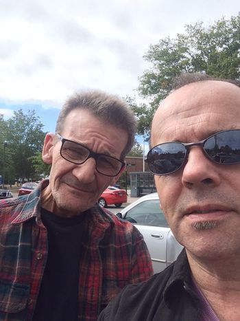 With long time band mate and Bassist Extraordinaire, James Lessard

