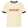 Darden Red Retro Unisex Ringer T-Shirt