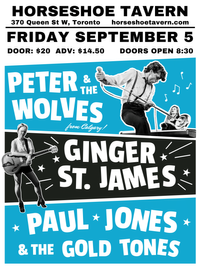 PETER & THE WOLVES w/GUESTS - Ginger St. James + TBA