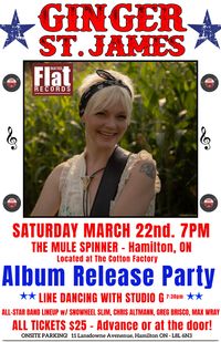 ALBUM RELEASE! Ginger St. James Band, Hamilton