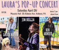 Ben Arnold with Jim Boggia & Laura Mann Acoustic at Masonic Hall 