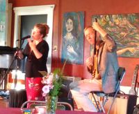 Anandi with guitarist John Stowell