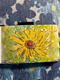 Art in the dahlias! 