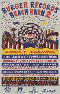 Burger Records Beach Bash II on the beach at Coney Island !