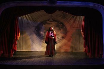 George Sand's GABRIEL — The Tutor  — Kelsey Rainwater. Christopher Cartmill (director), Maximo Grano de Oro (lighting design), Sophie Philips-Roberst (costume design), Dave Mortelito (set design) photo by Allegra Heart
