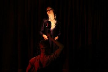 George Sand's GABRIEL — Something — Rachel Ciani. Christopher Cartmill (director), Maximo Grano de Oro (lighting design), Sophie Philips-Roberst (costume design), Dave Mortelito (set design) photo by Allegra Heart
