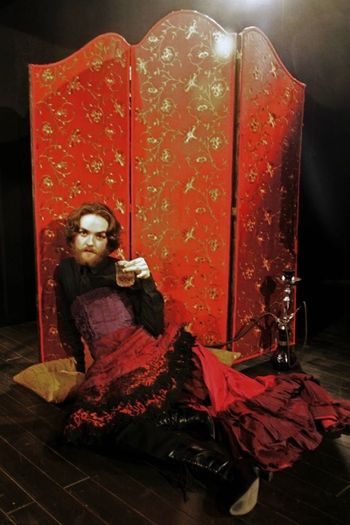 George Sand's GABRIEL — Faustina — Ryan Colescott. Christopher Cartmill (director), Maximo Grano de Oro (lighting design), Sophie Philips-Roberst (costume design), Dave Mortelito (set design) photo by Allegra Heart
