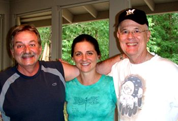 Mick and Randy at our kirtan volunteer appreciation party We love these guys!
