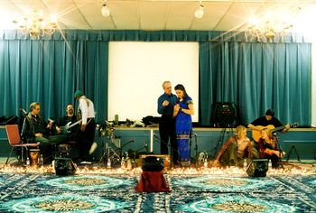 Kirtan hall prep for the kirtan event Photo courtesy of Rob Vajugich- many thanks for his beautiful photos!
