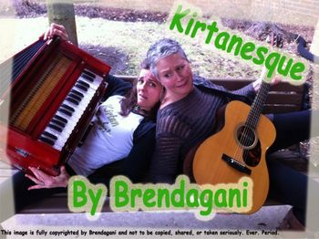 Brandagani CD cover (4 of 5) Our April Fools' joke- this accompanied our video on working together (see my video page humor section!)
