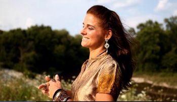 Ragani in Peace Prayer video Filming the music video for Peace Prayer (Seeing All the World as Divine)
