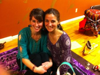 After Kaita Bliffert's beautiful kirtan
