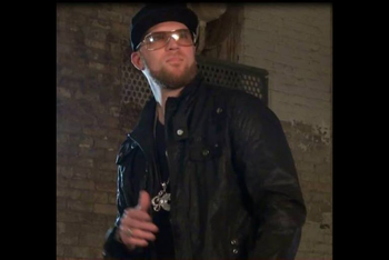Rapper Mr. Logek on set for Peace Prayer music video

