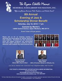 8th Annual Evening of Jazz & Scholarship Dinner Benefit