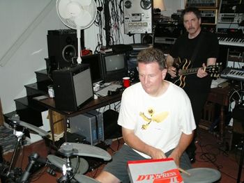 Holding down the rhythm Rob Pierce and David Fox on Olive St
