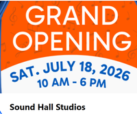 Cheap Comfort at Sound Hall Studios GRAND OPENING!