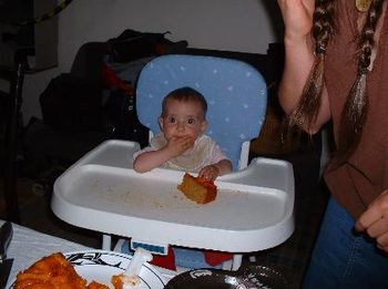 first taste of cake
