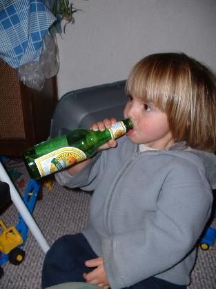 hawk has a (ginger) beer

